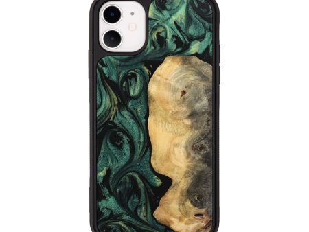 iPhone 11 Wood Phone Case - Danilo (Green, 743935) Hot on Sale