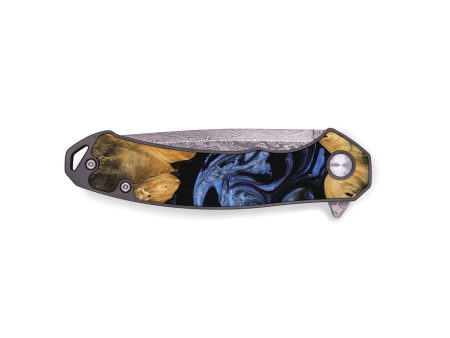 EDC Wood Pocket Knife - Brear (Blue, 743384) Fashion