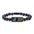 Lava Bead Wood Bracelet - Therese (Cosmos, 743687) Online now