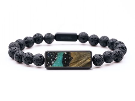 Lava Bead Wood Bracelet - Therese (Cosmos, 743687) Online now