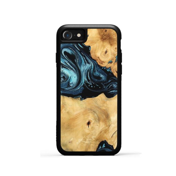 iPhone SE Wood Phone Case - Kendall (Blue, 744064) Fashion