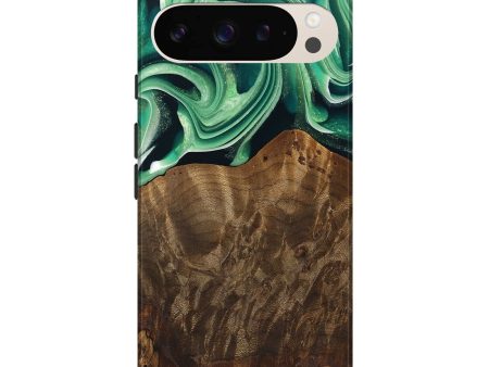 Pixel 9 Pro XL Wood Live Edge Phone Case - Piper (Green, 742978) Online Sale