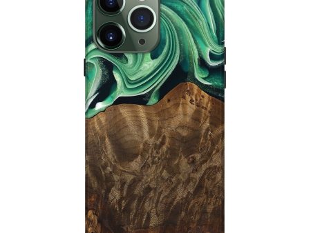 iPhone 13 Pro Max Wood Live Edge Phone Case - Piper (Green, 742978) Online Hot Sale