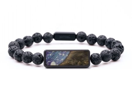 Lava Bead Wood Bracelet - Alaina (Cosmos, 743675) Cheap