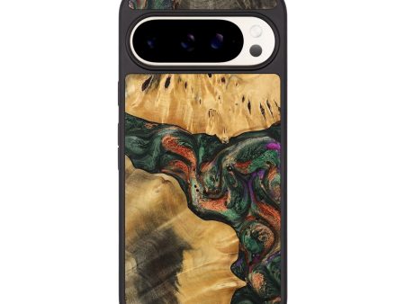 Pixel 9 Pro Wood Phone Case - Petra (Green, 743612) For Discount