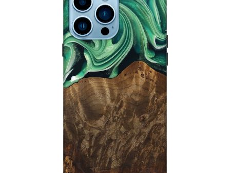 iPhone 14 Pro Max Wood Live Edge Phone Case - Piper (Green, 742978) Online