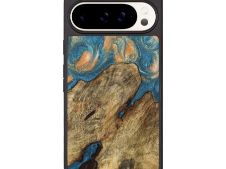 Pixel 9 Pro XL Wood Phone Case - Norrie (Teal & Gold, 743455) Discount