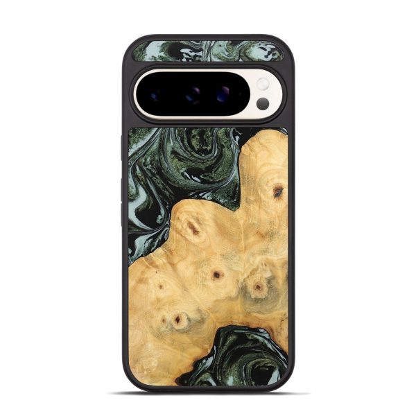 Pixel 9 Pro Wood Phone Case - Donia (Green, 743804) For Discount