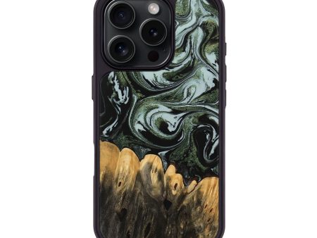 iPhone 16 Pro Wood Phone Case - Whitley (Black & White, 743876) Online