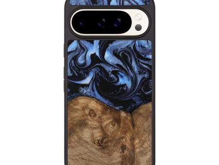 Pixel 9 Wood Phone Case - Abdiel (Blue, 743536) Hot on Sale