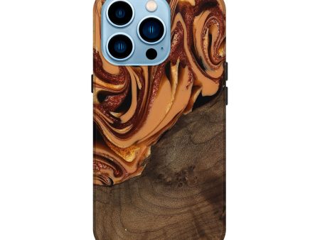 iPhone 14 Pro Wood Live Edge Phone Case - Ludie (Red, 742580) Fashion