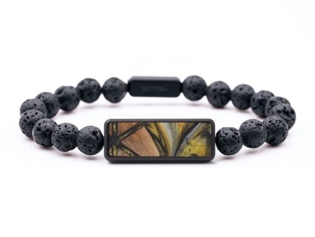 Lava Bead Wood Bracelet - Carolyn (Pattern, 743747) Supply