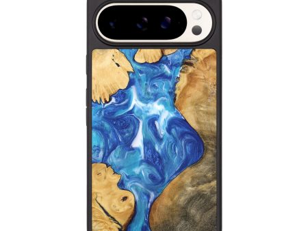 Pixel 9 Pro XL Wood Phone Case - Lincoln (Blue, 742471) on Sale