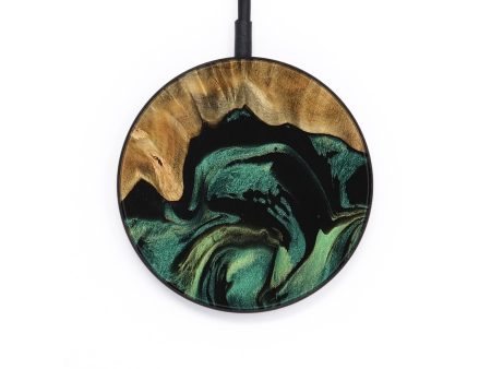 Circle Wood Wireless Charger - Carlo (Green, 743806) Online Hot Sale