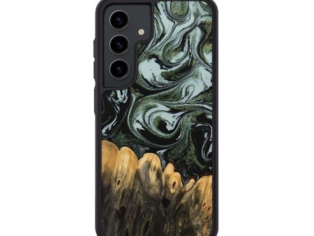 Galaxy S24 Wood Phone Case - Whitley (Black & White, 743876) For Sale