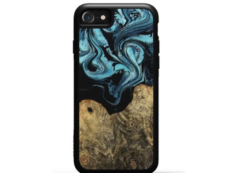 iPhone SE Wood Phone Case - Callum (Blue, 744035) Online Hot Sale