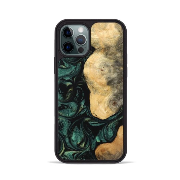 iPhone 12 Pro Wood Phone Case - Ragu (Green, 744056) Online