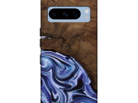 Pixel 8 Pro Wood Live Edge Phone Case - Livia (Blue, 742595) Online Sale