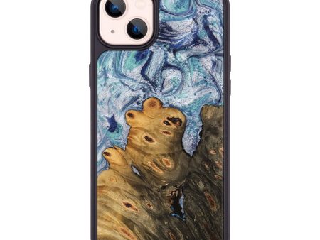 iPhone 14 Plus Wood Phone Case - Ange (Blue, 743929) For Sale