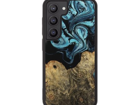 Galaxy S23 Wood Phone Case - Callum (Blue, 744035) Fashion