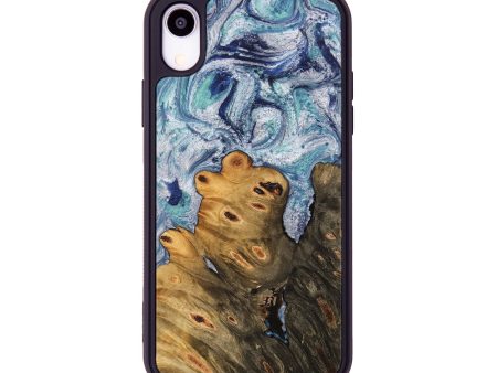 iPhone Xr Wood Phone Case - Ange (Blue, 743929) Supply