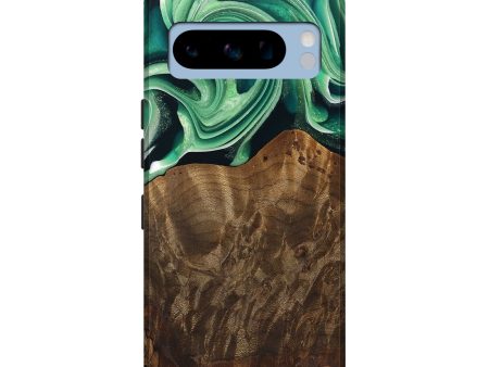 Pixel 8 Pro Wood Live Edge Phone Case - Piper (Green, 742978) Cheap