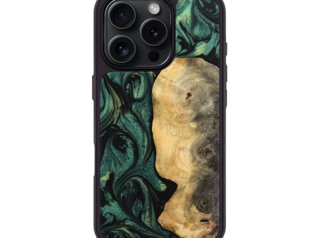 iPhone 16 Pro Wood Phone Case - Danilo (Green, 743935) Online now