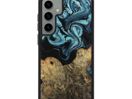 Galaxy S24 Plus Wood Phone Case - Callum (Blue, 744035) on Sale