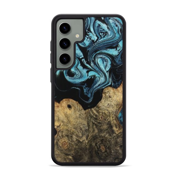 Galaxy S24 Plus Wood Phone Case - Callum (Blue, 744035) on Sale