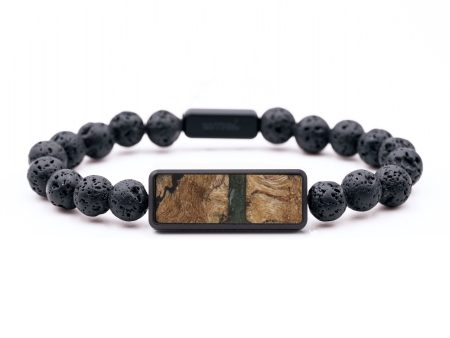 Lava Bead Wood Bracelet - Nick (Pattern, 743745) For Cheap