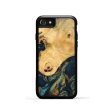 iPhone SE Wood Phone Case - Kippie (Teal & Gold, 743419) Fashion