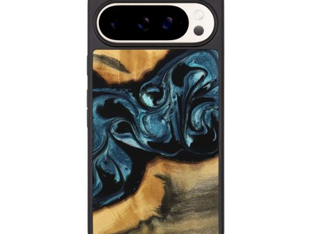 Pixel 9 Pro XL Wood Phone Case - Melynda (Blue, 743265) For Sale