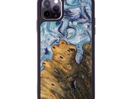 iPhone 11 Pro Max Wood Phone Case - Ange (Blue, 743929) Fashion