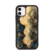 iPhone 11 Wood Phone Case - Hamp (Teal & Gold, 743422) For Discount