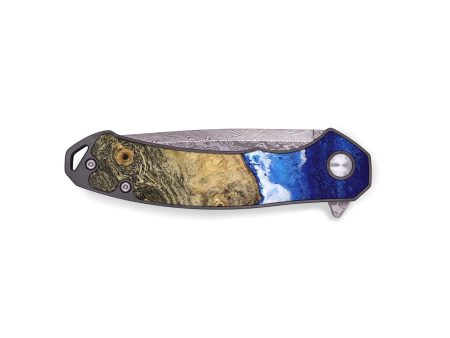 EDC Wood Pocket Knife - Abigael (Coastal, 743373) Cheap