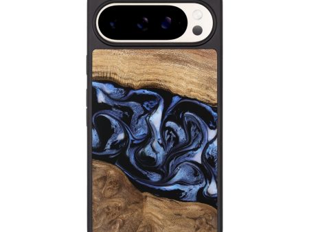 Pixel 9 Pro XL Wood Phone Case - Hildred (Blue, 743387) Discount