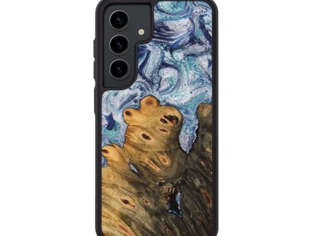 Galaxy S24 Wood Phone Case - Ange (Blue, 743929) Supply