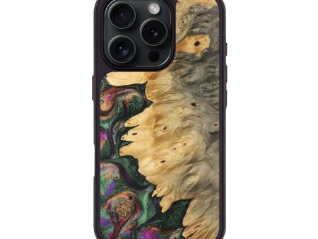 iPhone 16 Pro Wood Phone Case - Dyanna (Green, 743601) Online now