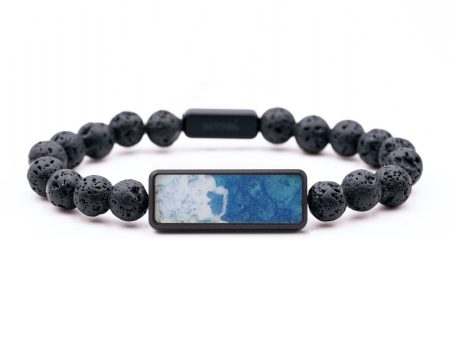 Lava Bead Wood Bracelet - Nancy (Coastal, 742906) on Sale