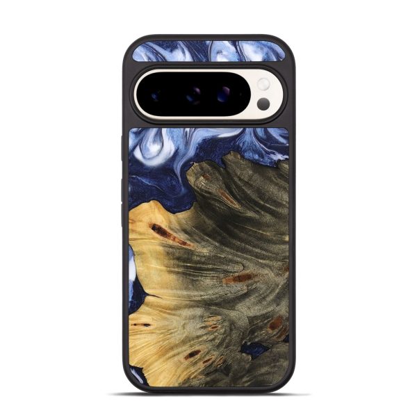 Pixel 9 Wood Phone Case - Merrili (Blue, 742841) Cheap