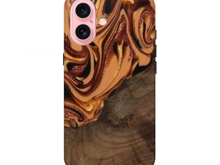 iPhone 16 Wood Live Edge Phone Case - Ludie (Red, 742580) Hot on Sale