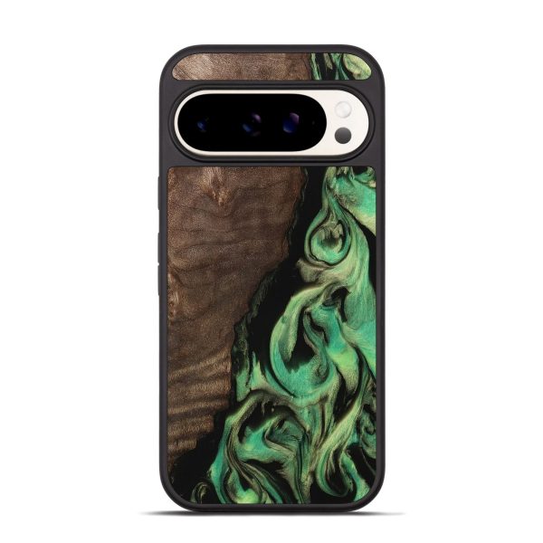 Pixel 9 Pro Wood Phone Case - Ayako (Green, 743008) Online