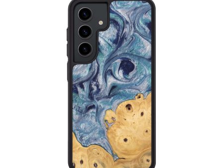 Galaxy S24 Wood Phone Case - James (Blue, 744007) Hot on Sale