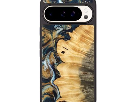 Pixel 9 Wood Phone Case - Rigby (Teal & Gold, 743945) For Discount