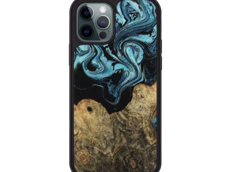 iPhone 12 Pro Wood Phone Case - Callum (Blue, 744035) Supply