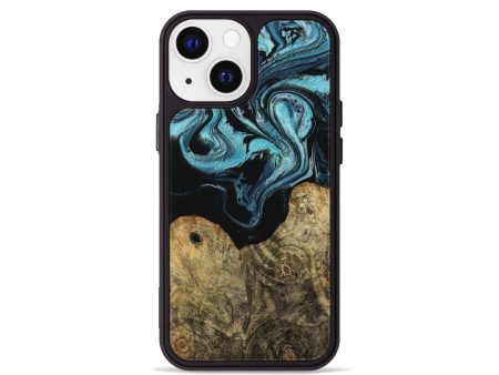 iPhone 13 mini Wood Phone Case - Callum (Blue, 744035) Online Sale