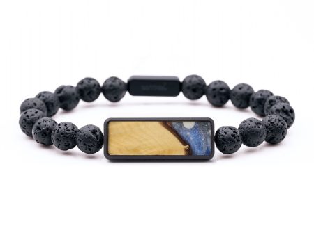 Lava Bead Wood Bracelet - Staci (Coastal, 743771) For Cheap