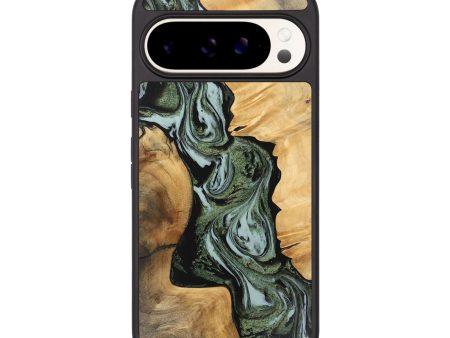 Pixel 9 Pro Wood Phone Case - Garnet (Green, 743810) on Sale