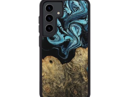 Galaxy S24 Wood Phone Case - Callum (Blue, 744035) on Sale